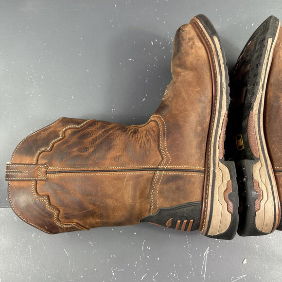 Dan Post Boots Journeyman Waterproof Comp Toe Work Men's Brown size 11 D - Picture 8 of 10